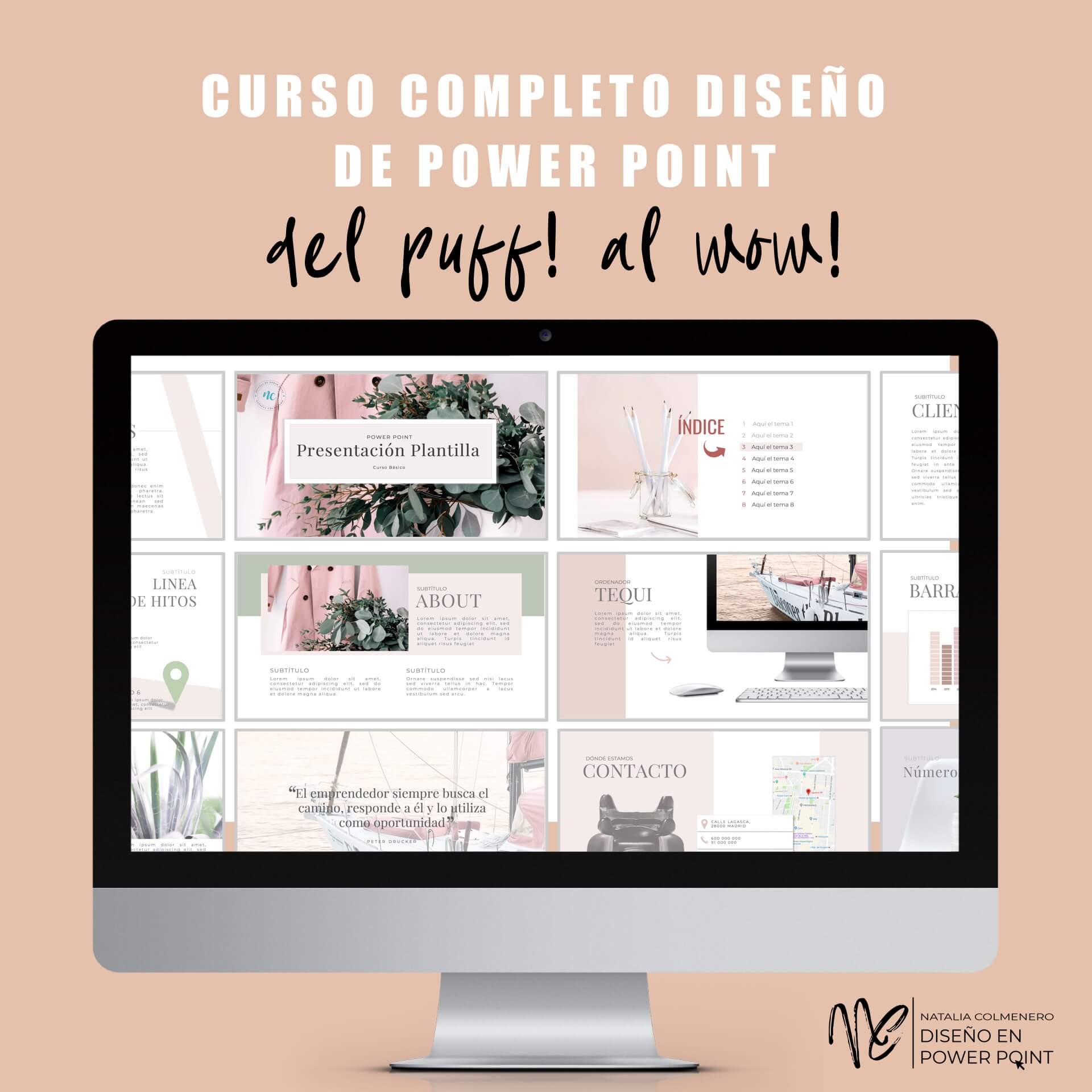 Disenos De Power Point Curso Online Diseño de PowerPoint by Natalia Colmenero